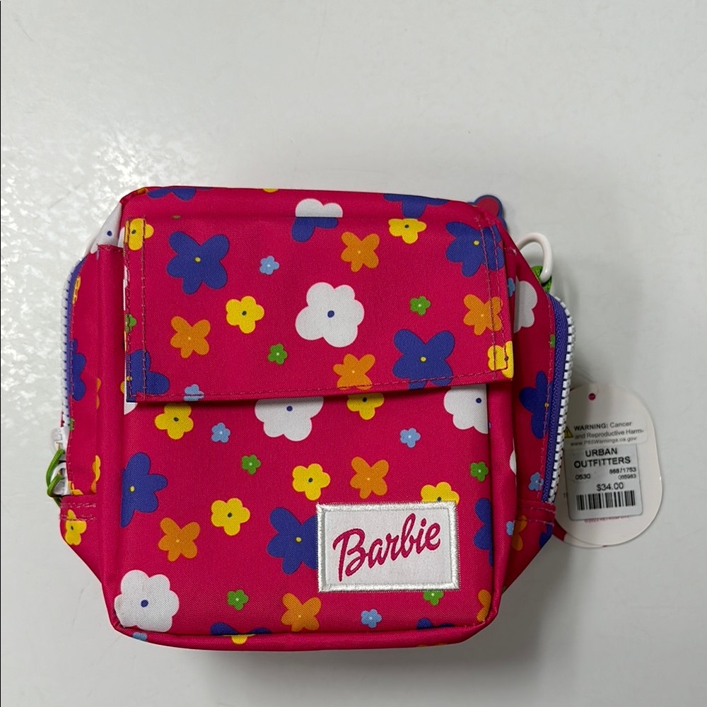 Barbie Pink and Yellow Floral Camera bag